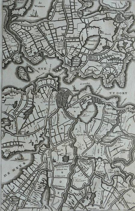Pays-Bas - Amsterdam - Monnikendam - Zaandam - Diemen -, Boeken, Atlassen en Landkaarten