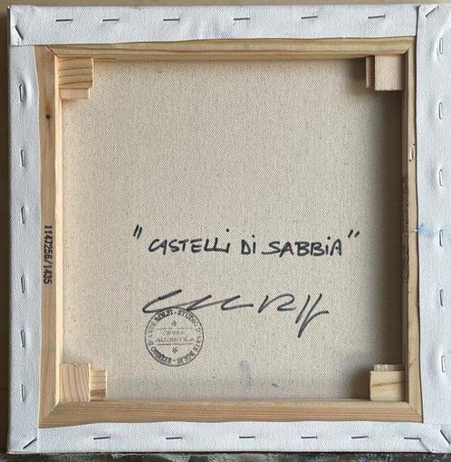 Claudio Rolfi (1960) - castelli di sabbia, Antiek en Kunst, Kunst | Schilderijen | Modern