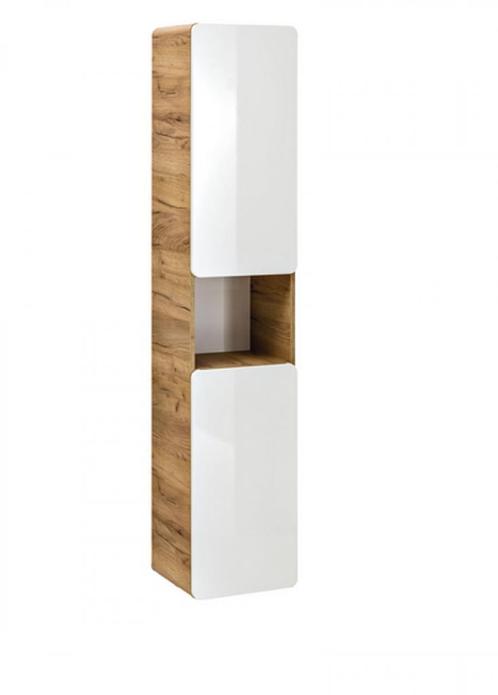 Sanifun kolomkast Aruba White 350, Huis en Inrichting, Badkamer | Badkamermeubels, 25 tot 50 cm, Nieuw, (Half)hoge kast, 150 tot 200 cm