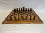 Schaakspel - Art Deco - Teak, wengé, zebrano