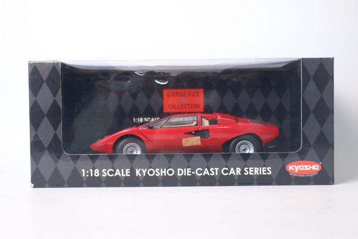 Kyosho - Figuur - Kyosho 1:18 Lamborghini Countach LP400 —, Hobby & Loisirs créatifs, Voitures miniatures | 1:5 à 1:12