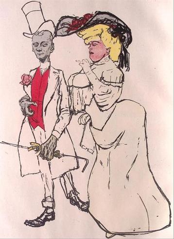 Hand in hand (lijst optie, Kunst, Antiek en Kunst) beschikbaar voor biedingen