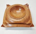Schaal - Hout - Twee vintage design schaals uit de jaren