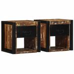 vidaXL Nachtkastjes 2st 40x35x40cm massief gerecycled hout, Huis en Inrichting, Slaapkamer | Nachtkastjes, Verzenden, Nieuw