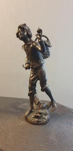 sculptuur, Gardener boy - 35 cm - Gepatineerd brons, Antiek en Kunst