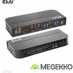 CLUB3D DisplayPort/HDMI KVM Switch For Dual DisplayPort 4K, Verzenden