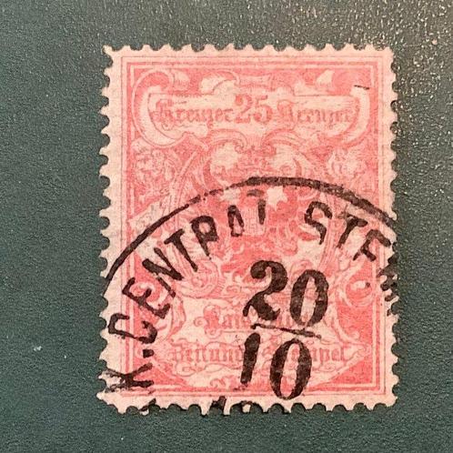 Oostenrijk 1890 - 25 Kreuzer krantstempel met goede, Postzegels en Munten, Postzegels | Europa | Oostenrijk