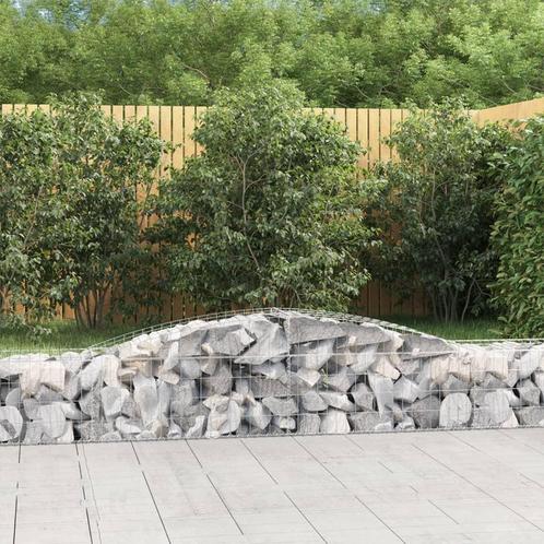 vidaXL Schanskorven 5 st gewelfd 400x50x40/60 cm ijzer, Tuin en Terras, Bloempotten, Nieuw, Verzenden