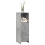 vidaXL Badkamerkast 30x30x95 cm spaanplaat betongrijs, Huis en Inrichting, Verzenden, Nieuw