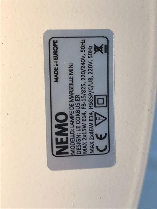 Le Corbusier - Lamp - Mini zwarte lamp Marseille - Metaal, Antiquités & Art, Antiquités | Éclairage