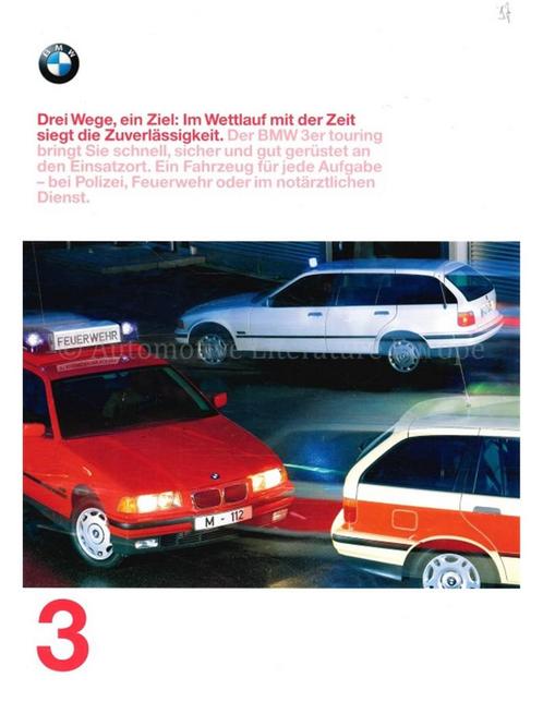 1997 BMW 3 SERIE HULPVOERTUIGEN BROCHURE DUITS, Boeken, Auto's | Folders en Tijdschriften