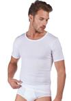 T-shirt huber 100% katoen | 2 pak | double rib wit (Shirts)