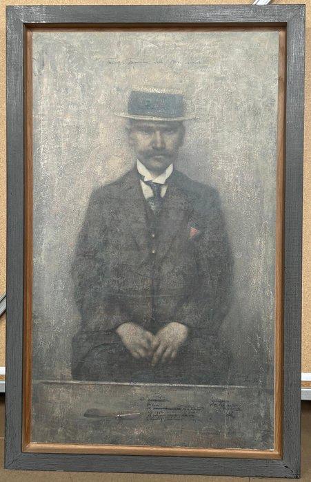 Boris Zaborov (1935-2021) - Homme au chapeau, Antiek en Kunst, Kunst | Designobjecten