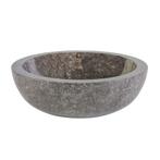 Waskom BWS Stone Rond 35x35x12 cm Gepolijst Natuursteen, Nieuw, Overige typen, Ophalen of Verzenden