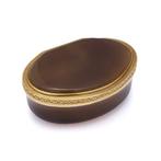 Agate snuff box with 18ct gold mounts c. 1790. - Doos - Goud, Antiek en Kunst