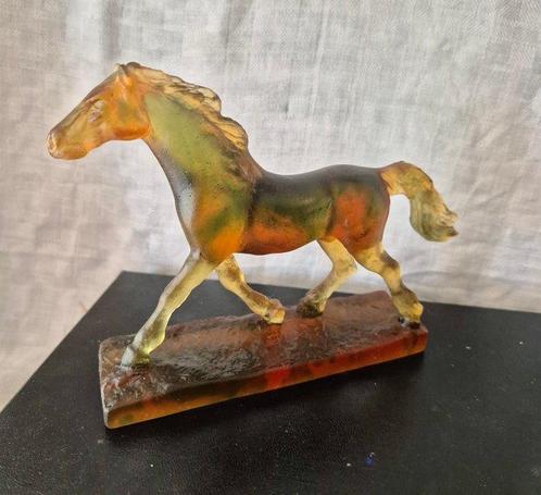 Daum - Jean-François Leroy - sculptuur, Cheval au Trot - 16, Antiek en Kunst, Antiek | Glaswerk en Kristal