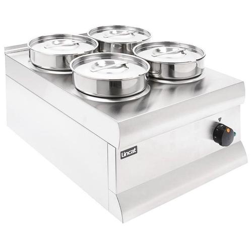 Bain Marie | 0.75kW | RVS | Incl. 4x 4,5L potten |, Zakelijke goederen, Horeca | Keukenapparatuur, Nieuw in verpakking, Verzenden