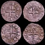 Frankrijk. Philippe IV (1285-1314). Lot comprising 4, Postzegels en Munten
