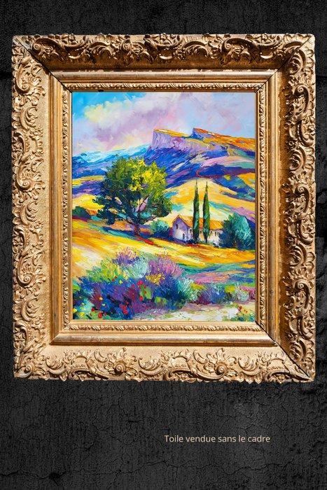 NOLAC - Tableau NOLAC (2026) - Provence - Gordes - Montagne, Antiquités & Art, Art | Peinture | Moderne