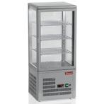 Koelvitrine | 80L | Grijs | +4°C/+12°C | 4 Schappen |, Verzenden, Nieuw in verpakking