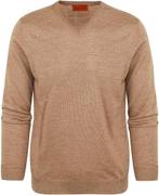 Suitable Pullover V-Hals Wol Beige maat Maat 52/54 (L) Heren, Kleding | Heren, Truien en Vesten, Maat 52/54 (L), Verzenden, Beige