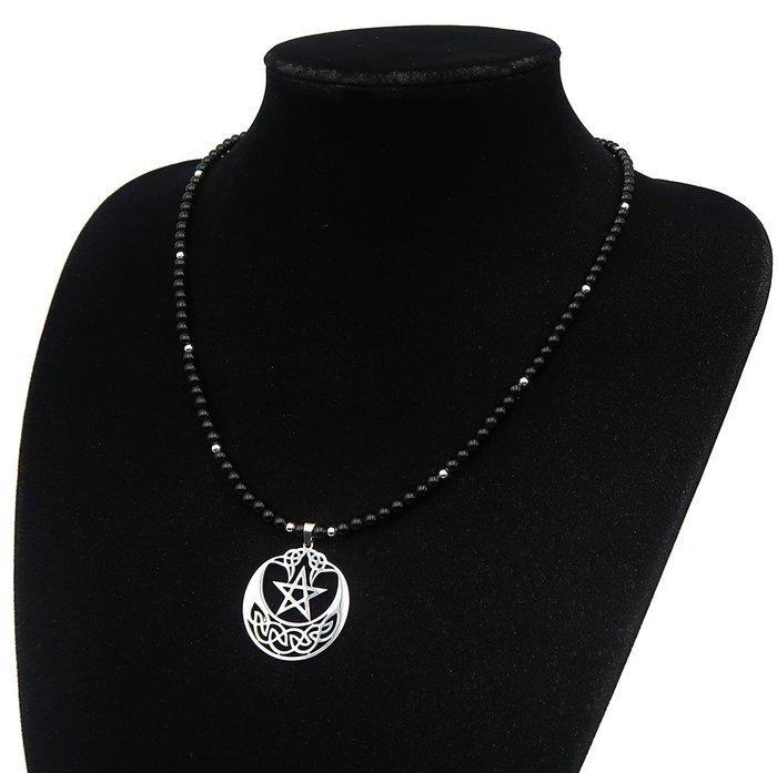 Obsidiaan - Pentagram Lunaire - Mystieke bescherming,, Antiek en Kunst, Antiek | Boeken en Manuscripten