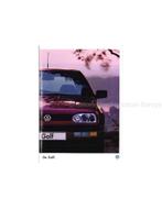 1996 VOLKSWAGEN GOLF BROCHURE NEDERLANDS, Boeken, Auto's | Folders en Tijdschriften, Ophalen of Verzenden, Nieuw