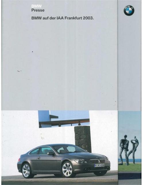 2003 BMW FRANKFURT HARDCOVER PERSMAP DUITS, Boeken, Auto's | Folders en Tijdschriften, Ophalen of Verzenden