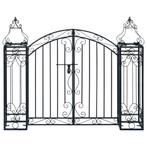 vidaXL Portillon ornemental de jardin Fer forgé 122x20,5x100