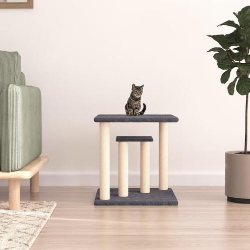 vidaXL Krabpaal met platforms 50 cm donkergrijs, Dieren en Toebehoren, Katten-accessoires, Nieuw, Verzenden