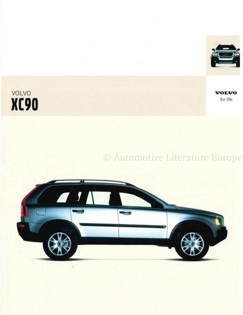 2004 VOLVO XC90 BROCHURE NEDERLANDS, Livres, Autos | Brochures & Magazines