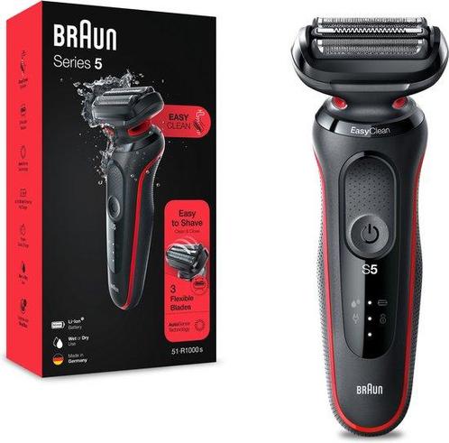 Braun Scheerapparaat Series 5 51-R1000s - Mannen - Rood, Handtassen en Accessoires, Uiterlijk | Haarverzorging, Nieuw, Verzenden