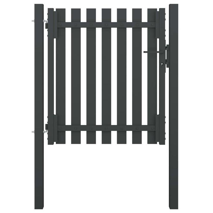 Stalen Tuinpoort Antraciet 1x1,25m | Tweede Kansje | OP=OP, Tuin en Terras, Tuinhekken en Hekwerk, Met poort, Nieuw, IJzer, Tuinhek