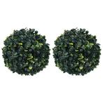 vidaXL Kunstbuxusbollen 2 st 22 cm, Huis en Inrichting, Verzenden, Nieuw