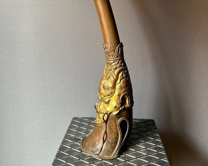 Uitstekende Tibetaanse rituele trompet - Koper - Tibet - 19e, Antiek en Kunst, Antiek | Overige Antiek