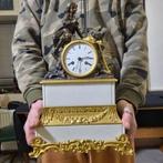 Horloge de table Empire - Bronze doré, Bronze patiné -, Antiek en Kunst