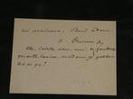 Alexandre DUMAS fils - lettre autographe signée, dîner, Nieuw
