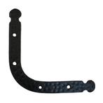 Hoekijzer rond, gesmeed, ijzer zwart, Doe-het-zelf en Bouw, Nieuw, Overige materialen, Klink of Kruk