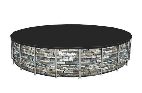Bestway Power Steel zwembad 671 x 132 cm - Steen-look - c..., Tuin en Terras, Zwembaden, Nieuw, Ophalen of Verzenden