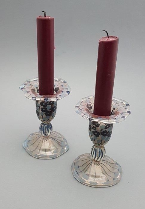 Vera Walther - Kandelaar (2) - Glas - Art Nouveau /, Antiek en Kunst, Kunst | Designobjecten