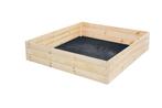 Eenvoudig te monteren moestuinbak - 80x80x30 cm - hout -..., Tuin en Terras, Bloembakken en Plantenbakken, Minder dan 30 cm, Vierkant