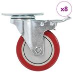 vidaXL Zwenkwielen 8 st 100 mm, Doe-het-zelf en Bouw, Verzenden, Nieuw
