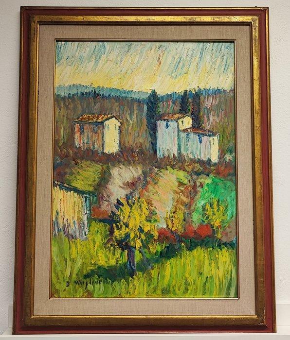 Dino Migliorini (1907-2005) - Campagna toscana, Antiquités & Art, Art | Peinture | Classique