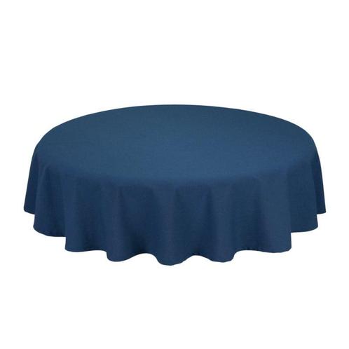 Nappe de Table Ronde Navy 230cm Ø - Treb SP, Huis en Inrichting, Keuken | Textiel, Overige kleuren, Nieuw, Verzenden
