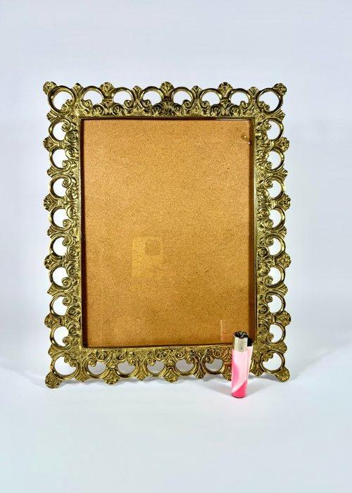 Fotolijst - Messing - Grote tafelrand, Antiquités & Art, Curiosités & Brocante