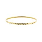 Gouden slavenarmband met patroon | Ø 65 mm, Ophalen of Verzenden, Gebruikt, Overige kleuren, Goud