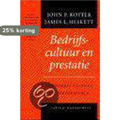 Bedrijfscultuur en prestatie / Scriptum management, Boeken, Overige Boeken, Gelezen, Verzenden