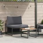 vidaXL 2-delige tuinset met enkele zetel en antraciet, Verzenden, Nieuw, Tuinset