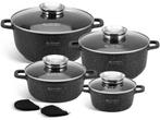 Veiling - 10-delige Luxe Pannenset van Gesmeed Aluminium, Huis en Inrichting, Nieuw
