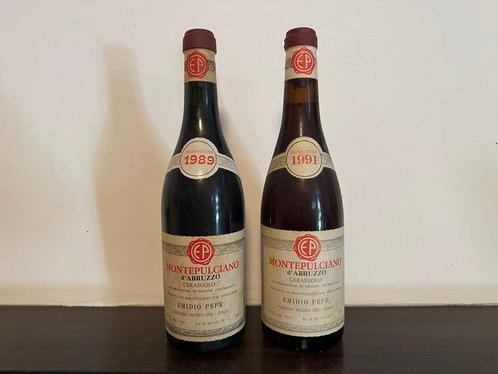 1989 & 1991 Emidio Pepe, Montepulciano dAbruzzo - Abruzzes, Verzamelen, Wijnen